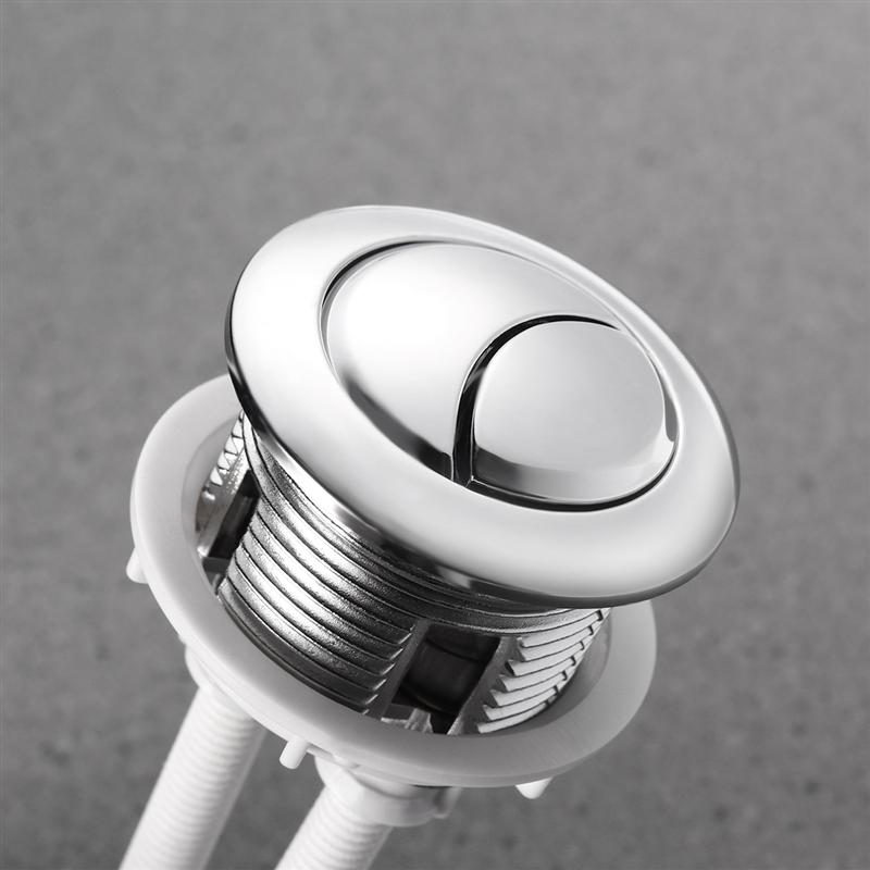 ROSENICE 114mm Toilet Flush Button Dual Flush Toilet Tank Button Dual Flush Push Button Toilet Push Buttons With Rods Repair