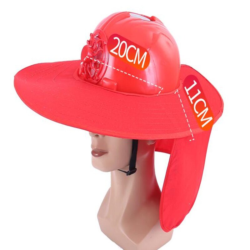 Solar Power Cover Face Hat Helmet Outdoor Working Safety Hard Hat Construction Workplace Protective Cap Powered by Solar Panel