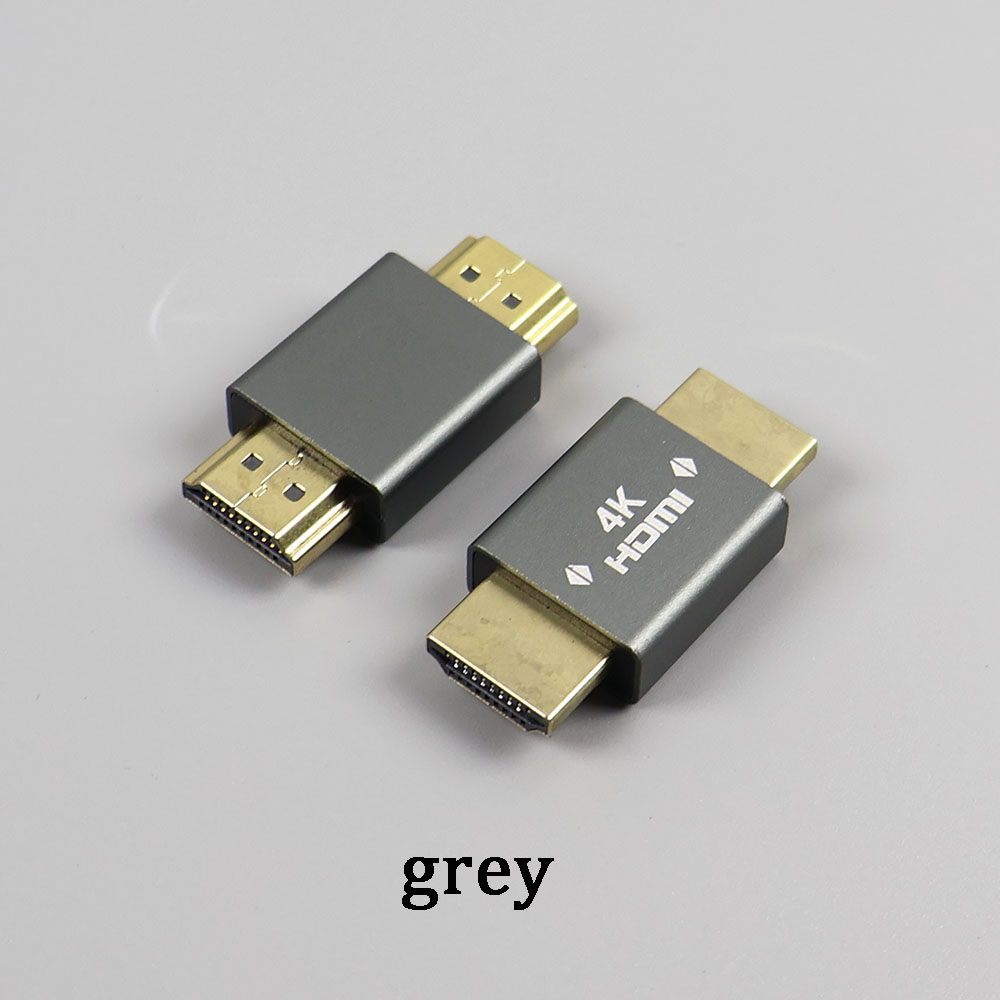 HDMI Male to Male Adapter 4K@60hz High definition HDMI male to male for interface for Projector Monitor TV Laptop: Dark Grey