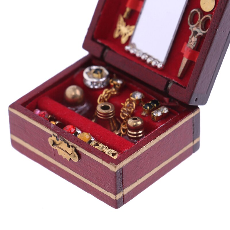 1pc mini biżuteria skrzynka Model miniaturowe akcesoria robić domku dla lalek 1:12 akcesoria mini metalowe nożyczki dzieci DIY miniaturowe mebelki robić domku dla lalek