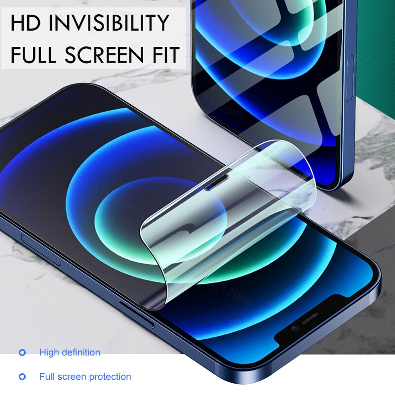 3Pcs Hydrogel Film Screen Protector For iPhone 7 8 Plus 6 6s 12 11 Pro Xs Max Soft Protective Film On iPhone X XR SE 2 Not Glass