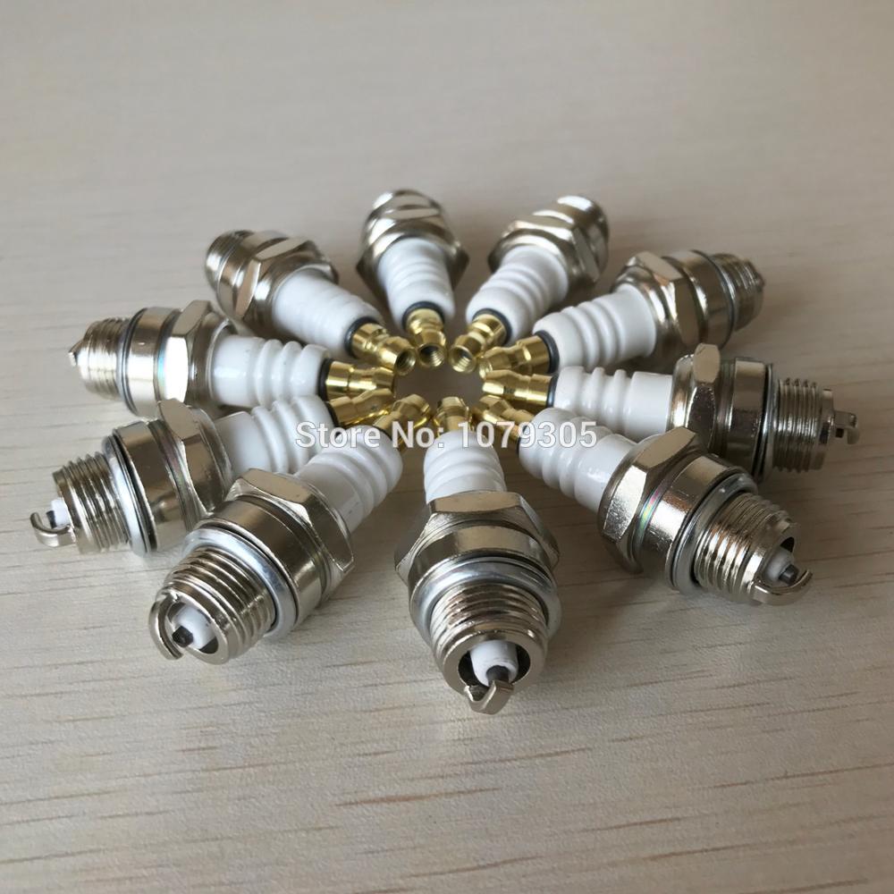 10pcs 2 Stroke Chainsaw Brush Cutter hedge trimmer Spark Plug L7T