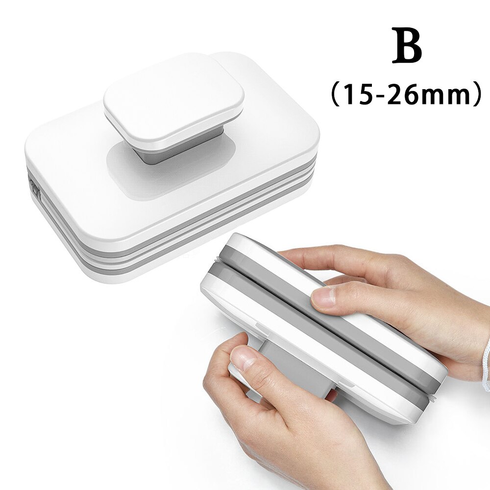 Double Side Magnetic Window Cleaner Glass Cleaner Magnet Windows Glass Cleaning Brush Office Home Household Wash Window Wiper: B
