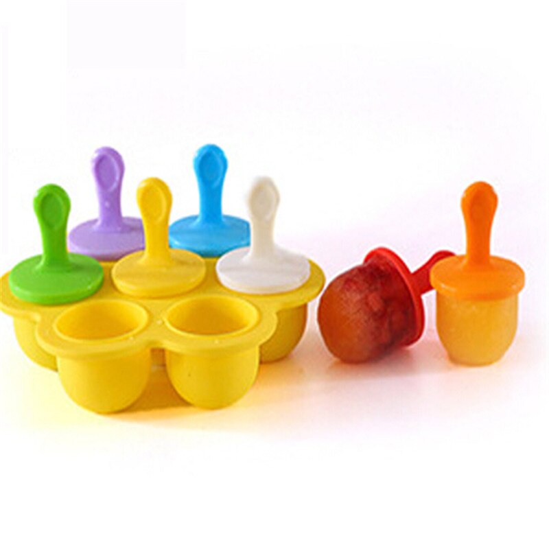 Ice pop maker silikon popsicle form set med bricka och droppskydd - assorterad förpackning  of 7