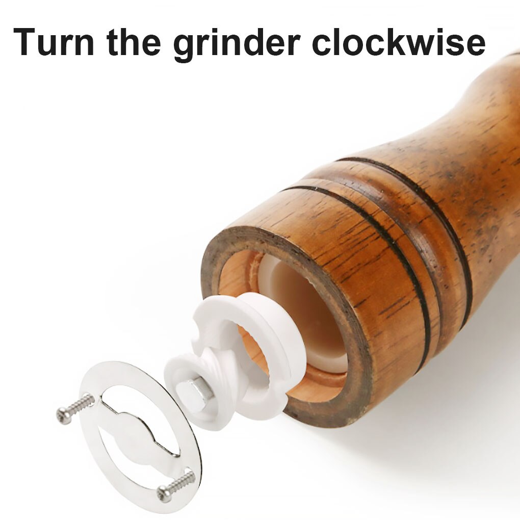Pepper Mills Solid Wood Pepper Mill with Strong Adjustable Ceramic Grinder Salt Mills 5/ 8/10/ Kitchen Accessories Tools