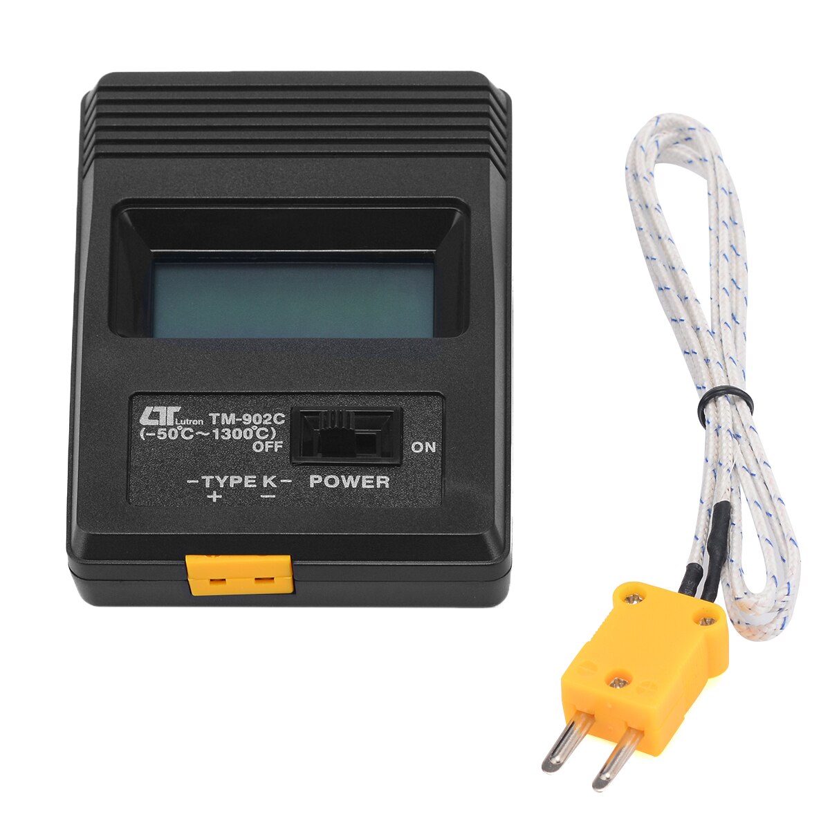 Tm -902c k type digitalt display termometer meter enkel inngang + termoelement sonde temperaturområde  -50 - 300 grader celsius