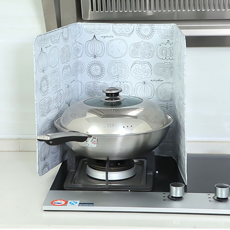 Anti Splatter folia aluminiowa olejoodporna płyta przegroda izolacja cieplna ochraniacze powierzchni pokrywa olejoodporna kuchenka ze stali nierdzewnej: White Vegetables