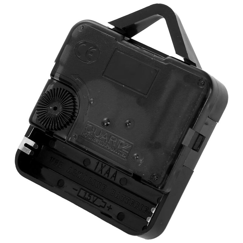 DIY Clock Metal Texture Wall Clock Retro Wall Clock movement Accessories Black + Red