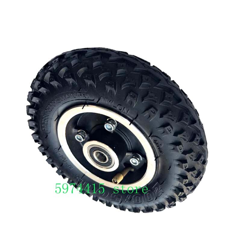 Bandenmaat 8X2 &quot;En Binnenband 200X50 Volledige Wielen Off Road Band Voor Elektrische Scooter Wiel Stoel Truck Pneumatische trolley Winkelwagen: Off Road Wheel A