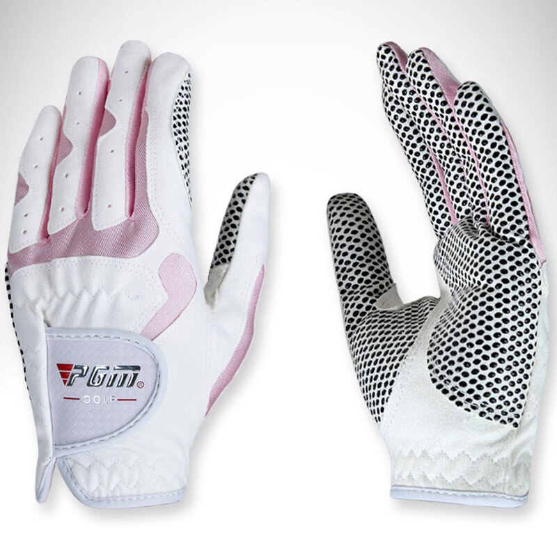 1 paar Frauen Verknüpfungen und Rechts Hand Golf Handschuhe Nicht-Unterhose Mikrofaser Tuch Sport Handschuhe Damen Weiche Atmungsaktive Handschuhe d0015