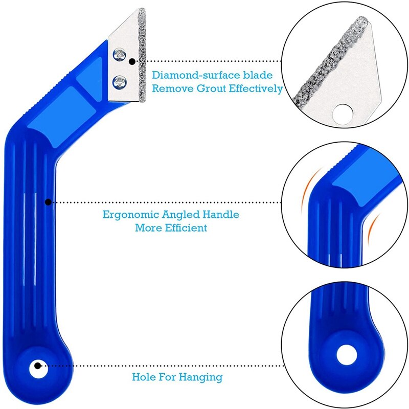Grout Scraper Tool Tile Joint Removal Tool For Floor And Wall Tiles - High Performance Tool For Removing Grout + Scraper