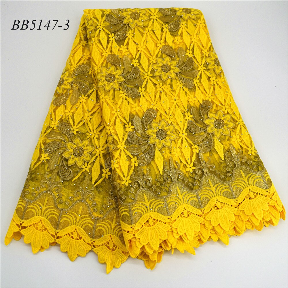 Fournitures de tissu en dentelle blanche et dorée de bonne , fil brodé, filet en dentelle avec pierres, 5 mètres pour fête
