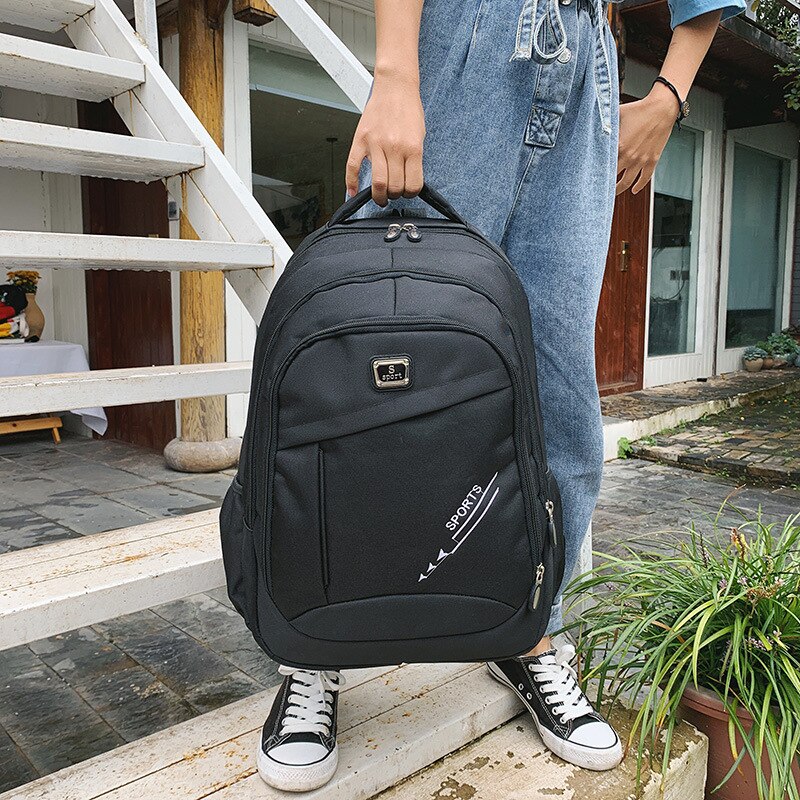 Mochila escolar multifuncional para hombre y mujer, morral de viaje para estudiantes,