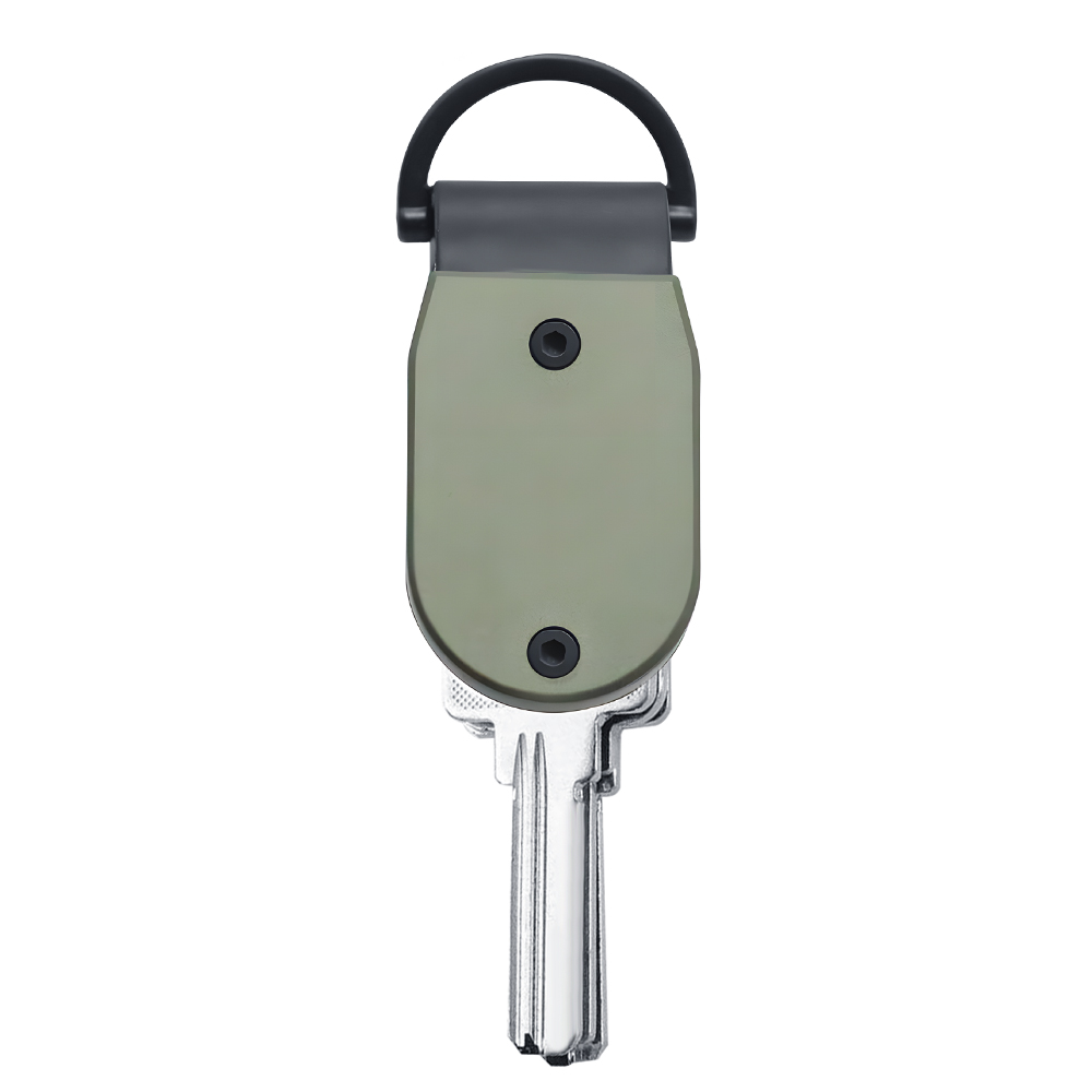 KeySmart Mini Key' Organizer Schlüsselanhängerhalter – kompakter Schlüsselhalter für Schlüsselanhänger, Schlüsselanhänger, Schlüsselhalter, Schlüsselanhänger zum Befestigen von 2–6: green
