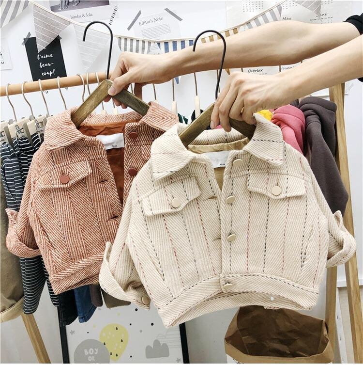 Infantile di inverno Cappotto per il bambino delle ragazze dei ragazzi di nuovo modo Bambini del rivestimento del bambino Caldo Della Tuta Sportiva del bambino del cappotto dei vestiti Plaid e tweed