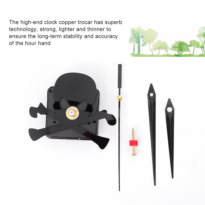 Halloween Decoration Wall Clock Skull Skeleton DIY Mirror Surface Wall Clocks Modern Living Room Clocks Wall Art Home Decor