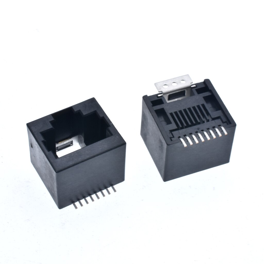 20PCS RJ45 SMD network socket 8P8C 180 degree vertical network port Connector
