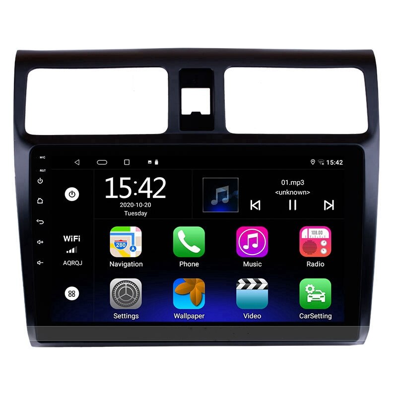 10.1Inch Auto Stereo Radio Fascia Frame Dash Panel Voor Suzuki Swift