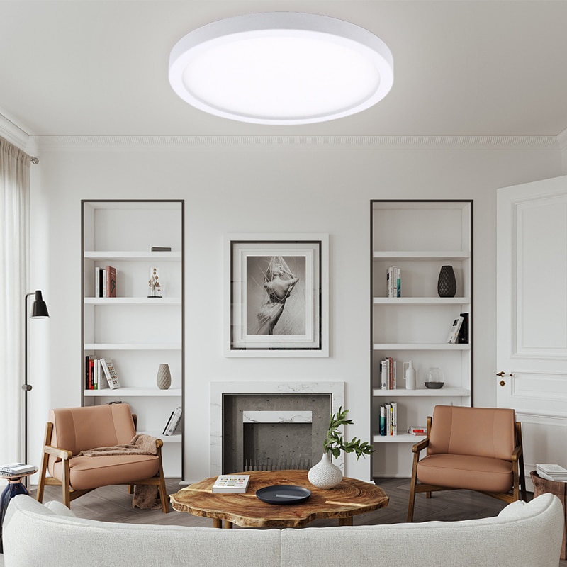 Høj lysstyrke led cirkulært panellys 6w 9w 13w 18w 24w overflademonteret led loftslampe  ac 85-265v lampada led lampe