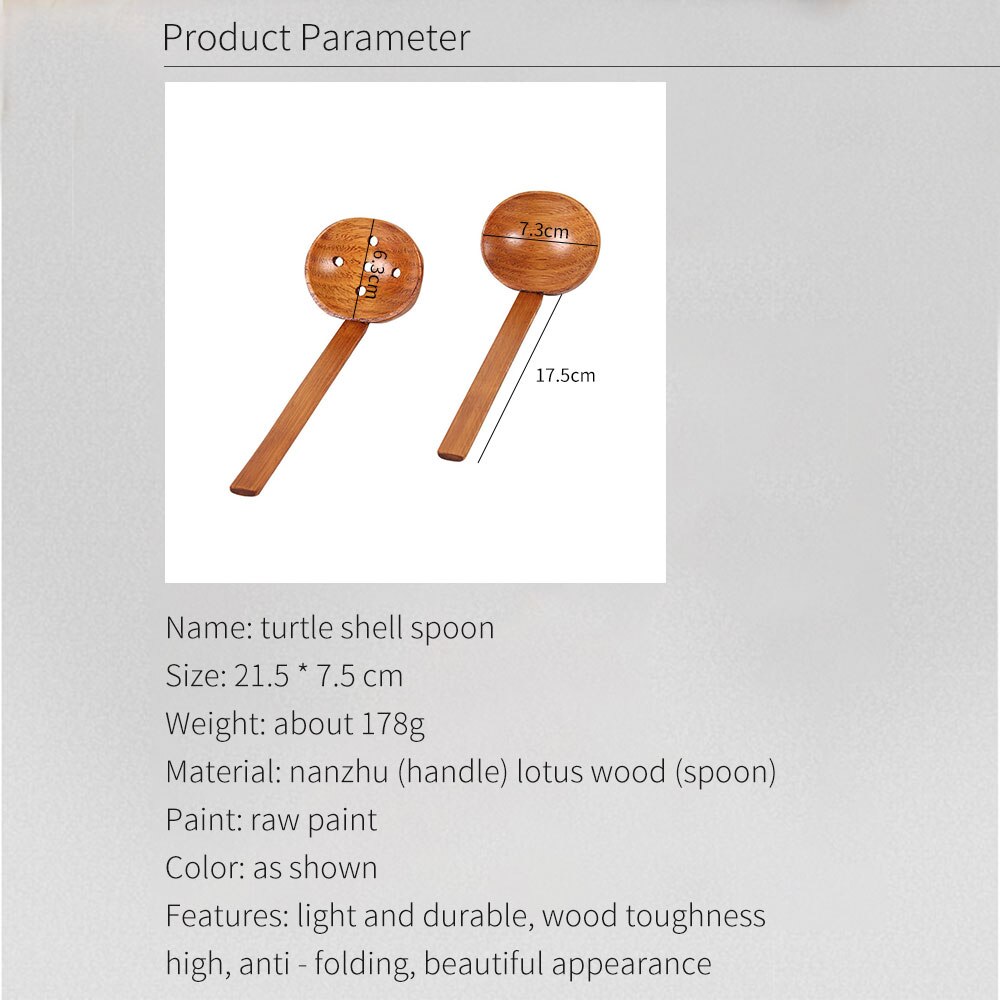 Japanese Style Long Handle Wooden Spoon Ramen Spoon Pot Colander Utensils Ramen Soup Spoons Tableware Kitchen Utensil Tool
