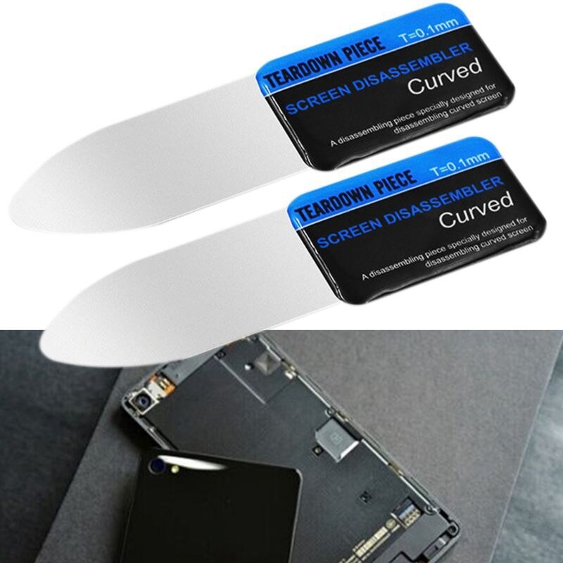 Mobile Phone Curved LCD Sn Spudger Opening Pry Card Tools Ultra Thin Flexible Mobile Phone Disemble Steel Metal