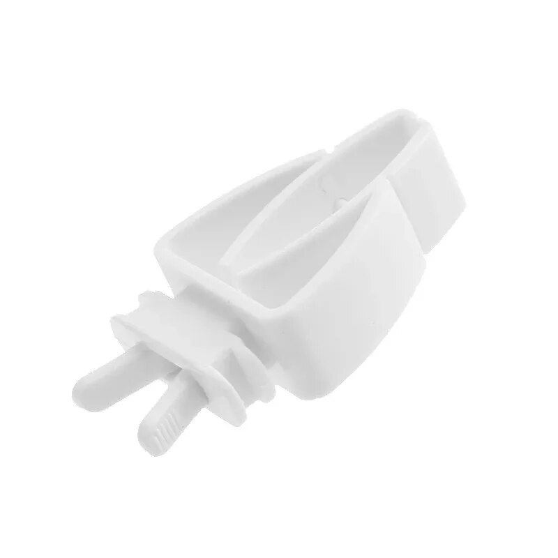 Soporte de comida para pájaros pequeños y bonitos, Clip para loros, frutas y verduras, dispositivo alimentador de huesos de sepia, abrazadera, accesorios para jaulas de pájaros: Blanco