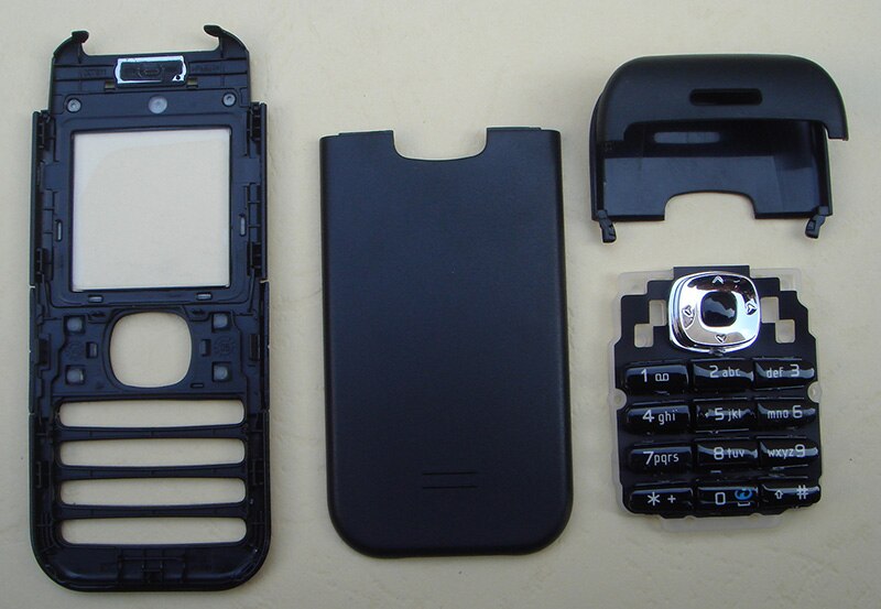 Full Complete Mobile Phone Housing Cover Case Keypad for Nokia 6030 Black Silver