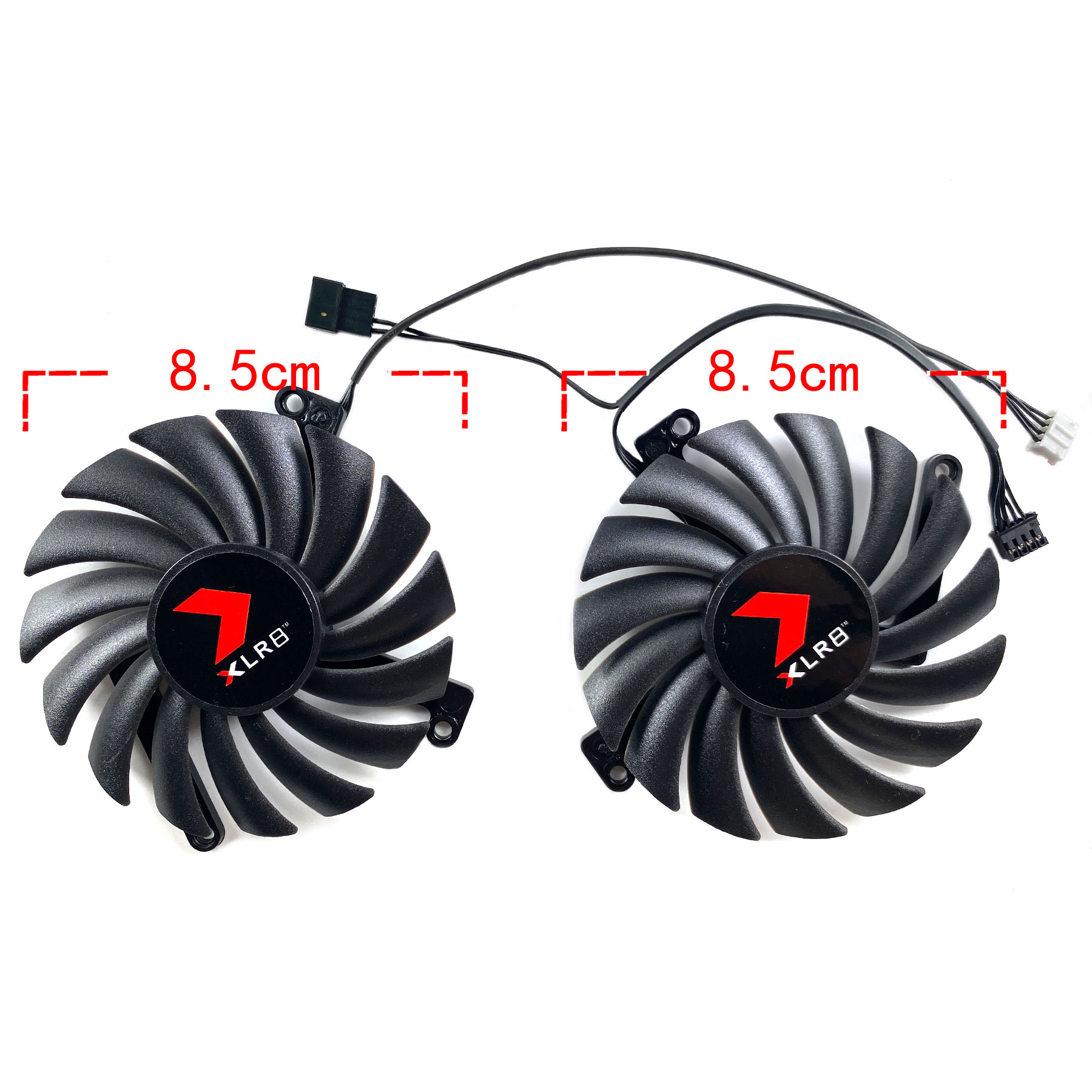 für PNY GeForce RTX 3060 3060ti VERTO Dual Fan Grafikkarte Ersatz Lüfter CF-12910S