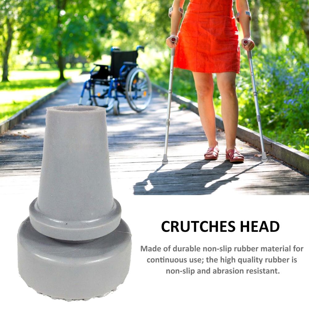 Cane Tip Bottom 19mm Soft Gum Rubber Pads Walking Hiking Sticks End Cover Tips Cane Crutch Pad Rubber Heavy Duty Metal Ferrule