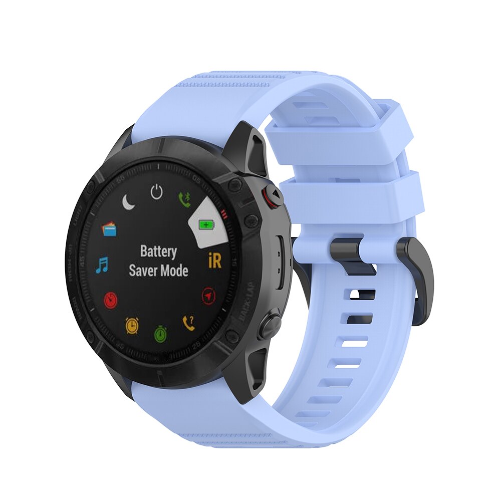 QuickFit 26mm Watch Bands Straps for Garmin Fenix 3 HR 5X Plus 6X Pro Quatix 3 Tactix Bravo Charlie Delta Descent Mk1 Original: Light blue