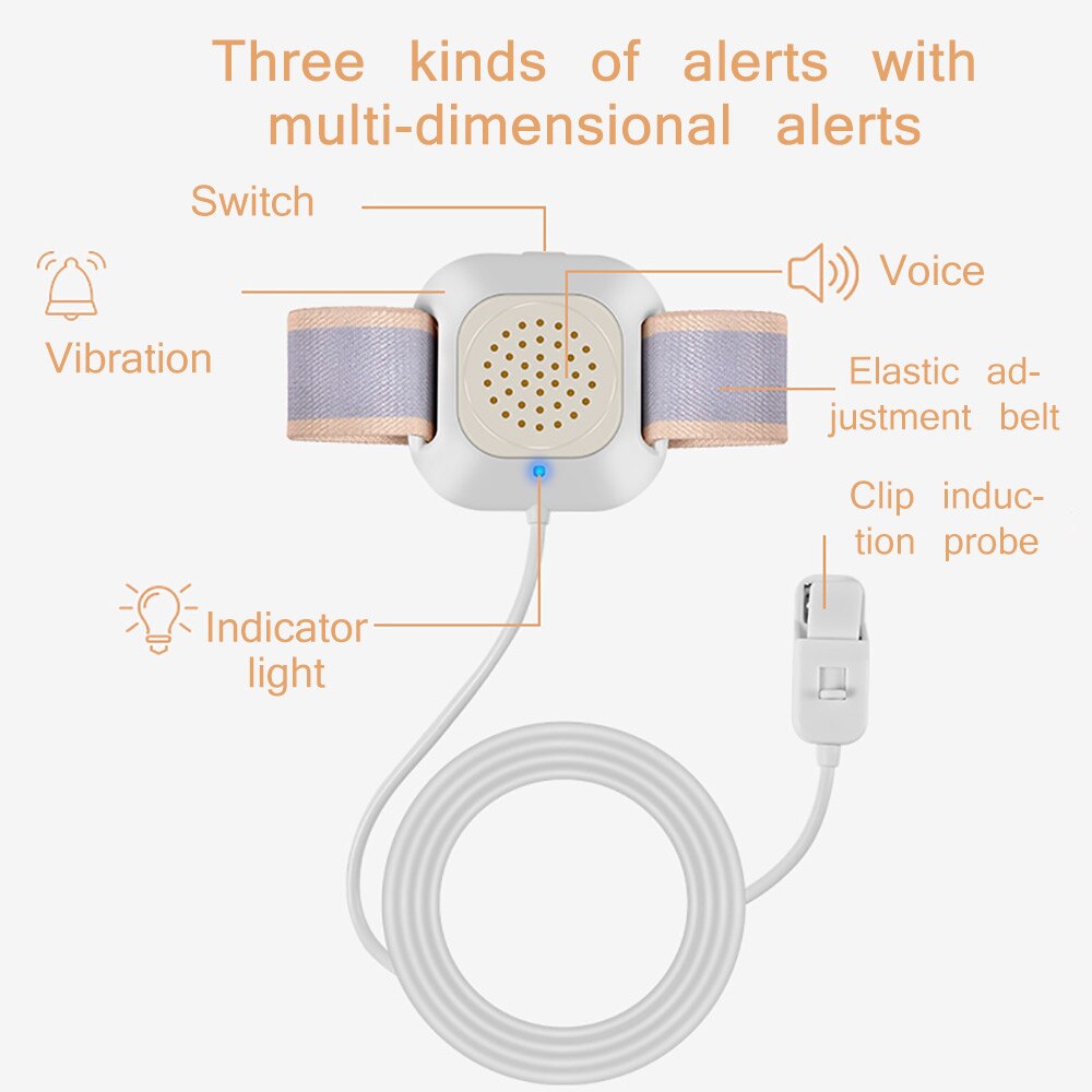 Alarma de Enuresis para cama de bebé, Sensor de Enuresis nocturna, alarma de Enuresis para cama de bebé