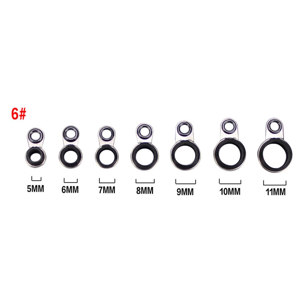 Teleskopiske hav fiskestang guide ringe 2/3/4/5/6/7/8/9/10/11/12/13/14/15mm diameter sten fiskestang guider ring reparation: B