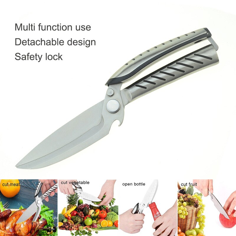 Multifunctional Kitchen Scissors Stainless Steel Smart Sharp blade fruit vegetable cutting detachable kitchen shears