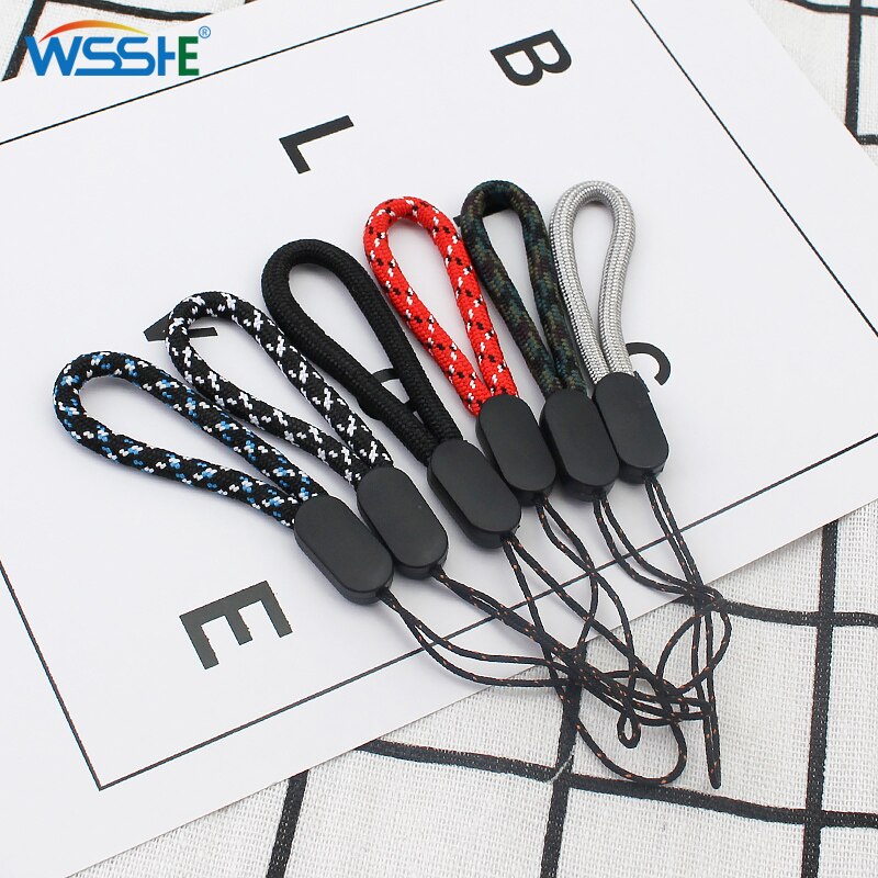 Hand Wrist Lanyard String Korte Grip Lanyard Mobiele Telefoon Strap Voor Usb Flash Drive Sleutelhanger Id Badge Houder Diy Hang touw