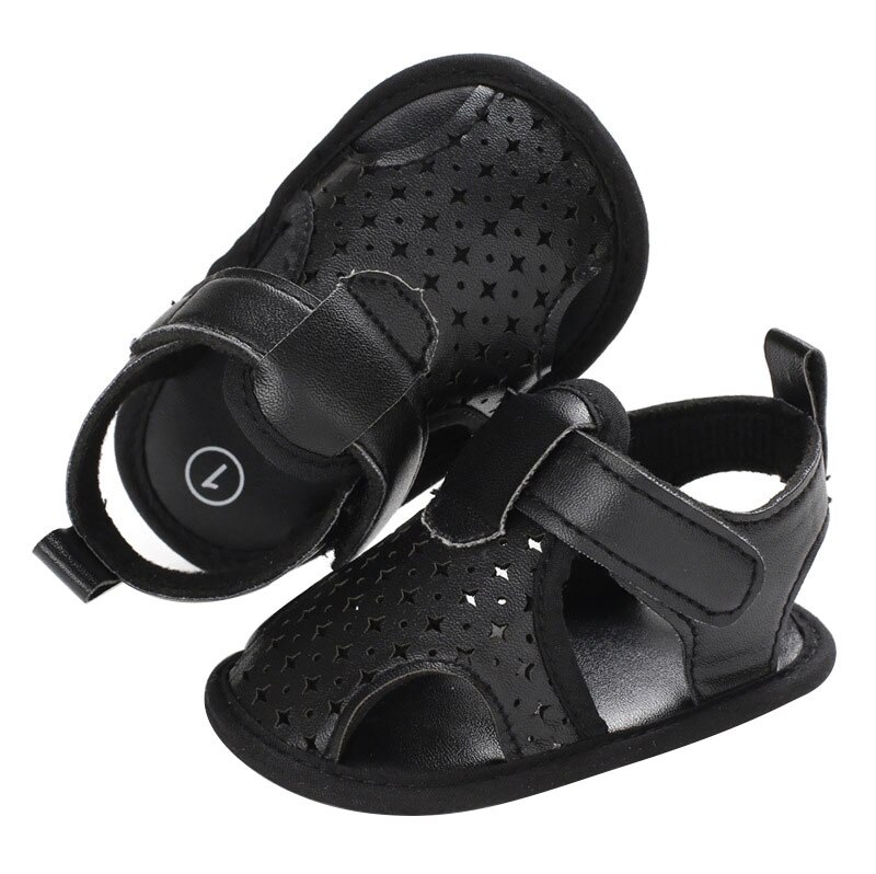 0-18M bebé chico niña Sandalias de flores Casual cuna zapatos primer caminador: C / 7-12 meses
