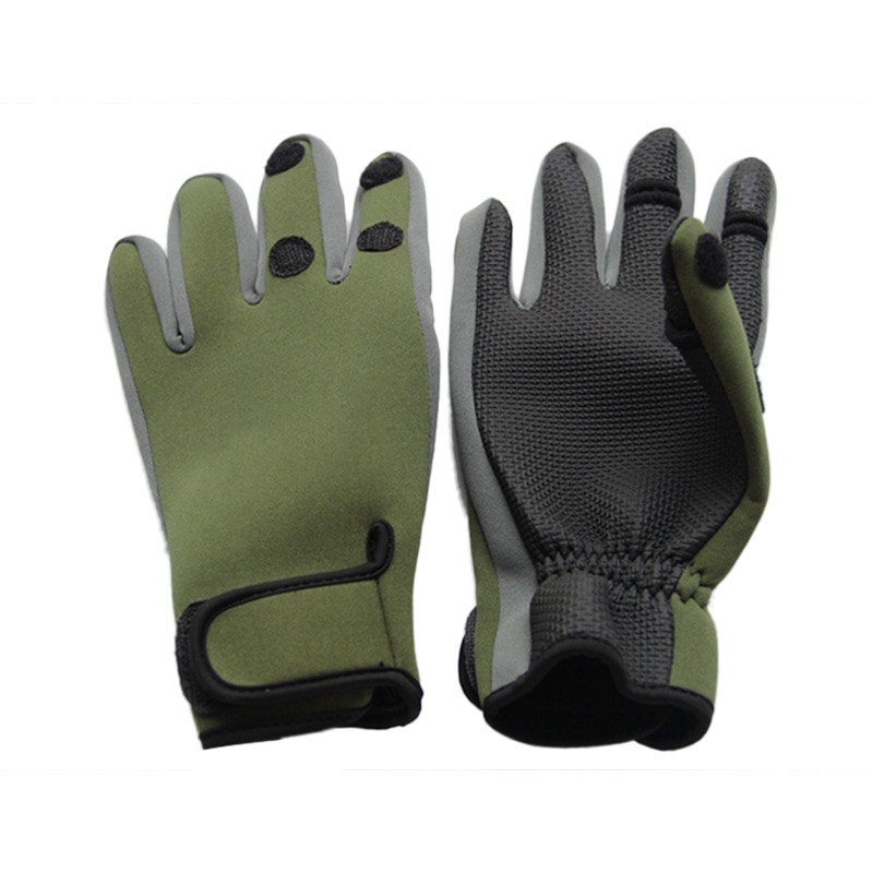 DORISEA Outdoor Winter Fishing Gloves Waterproof Three or Two Fingers Cut Anti-slip Climbing Glove Hiking Camping Riding Gloves