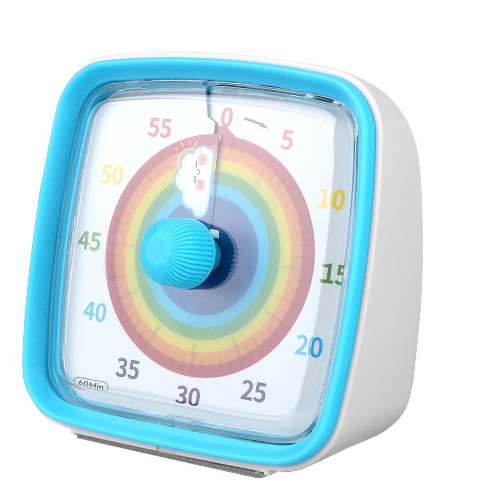 Zeit management Tool 60 Minuten ultra leise visuelle Timer Wecker Kinder Kinder Erinnerung Countdown Timer Nachtlicht: Blau