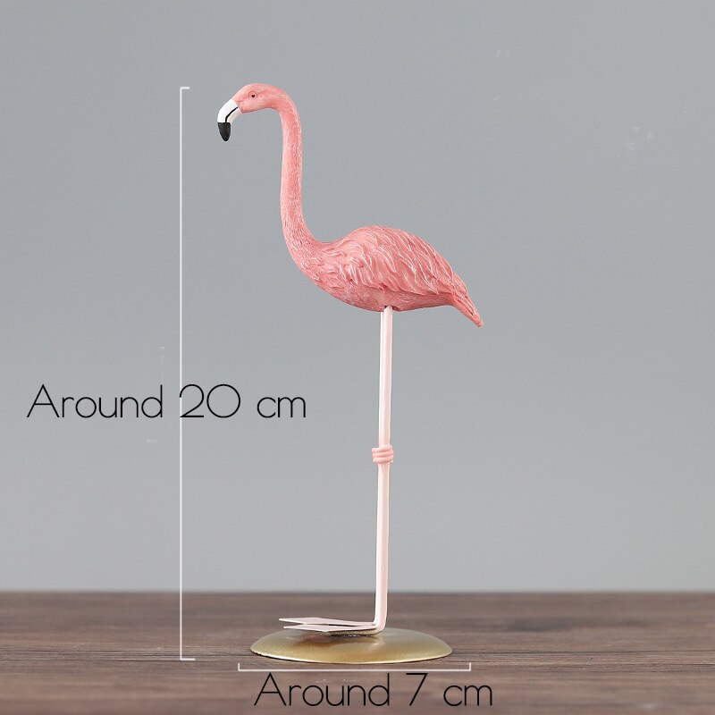 Harpiks flamingo nordisk stil værelse indretning flamingo skandinavisk indretning til pigeværelse flot harpiks flamingo indretning til værelse skrivebord: Model 3