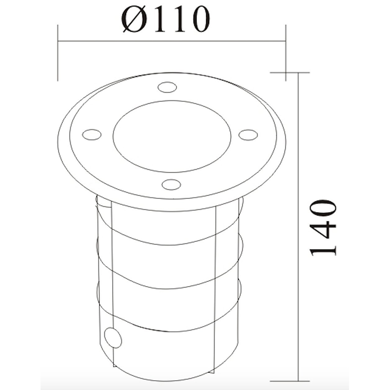 5W Waterproof LED Underground Light Kit IP67 Gu10 Outdoor Ground Garden Path Floor Buried Yard Spot Landscape with gland IP BOX