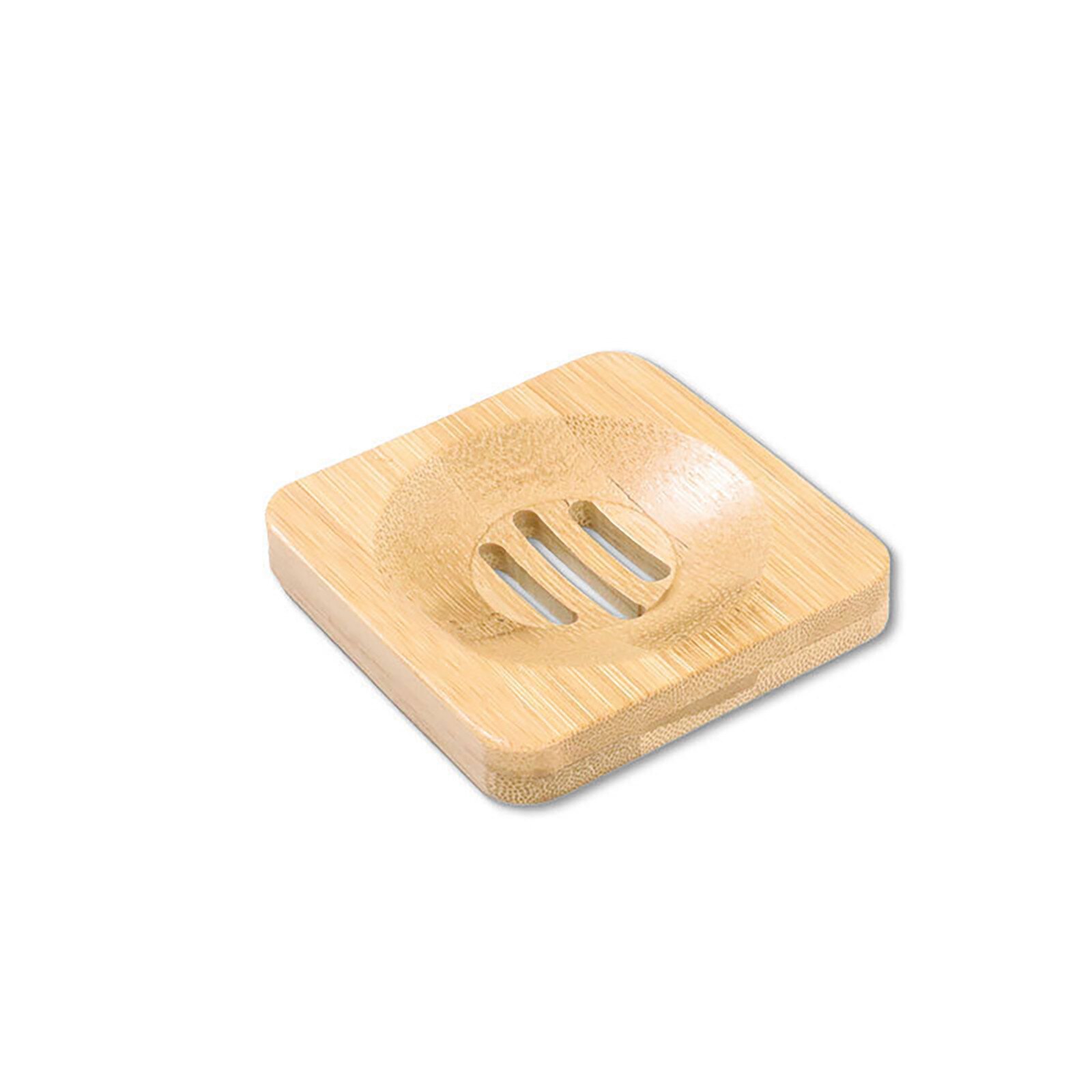 Wooden Natural Bamboo Soap Dishes Tray Holder Storage Soap Rack Plate Box Container Portable Bathroom Soap Dish Storage Box: B