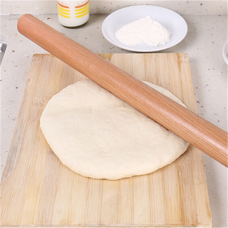 Non-stick træ rullestift kage fondant bagning cookies nudler kiks kagerulle / køkken kage rulle håndværk bageværktøj