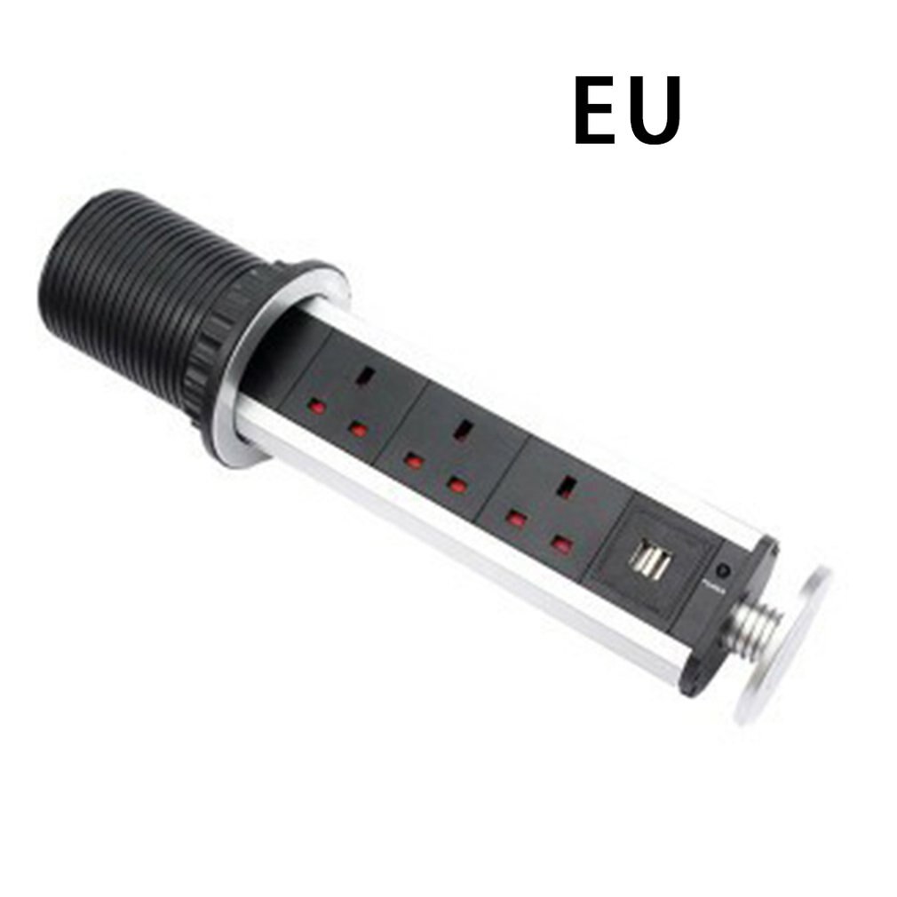 Enchufe inteligente ligero Usb, enchufe de escritorio oculto de oficina, enchufe Vertical esencial para el hogar: EU