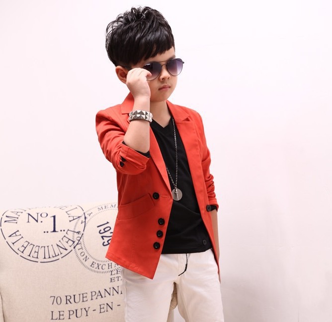 children's spring casual suits boys jackets Korean style long sleeve blazers,