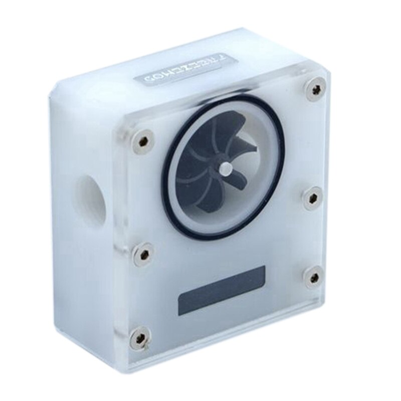 FREEZEMOD WDXS-T4 Computer Pc Water Cooler Temperature Monitoring Liquid Crystal Display Flow Meter Flow Rate: White