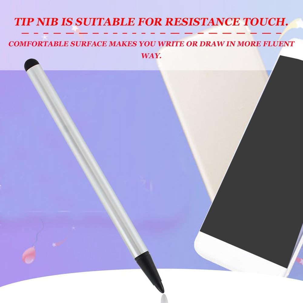 Bolígrafo Simple de doble uso Lápiz de pantalla táctil resistencia capacitancia Lápiz de pantalla táctil teléfono móvil Lápiz de pantalla táctil Bolígrafo De Metal táctil