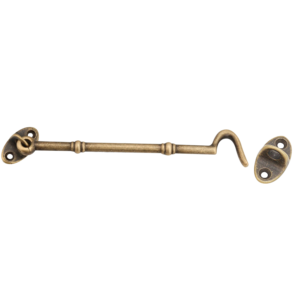 Window Fixing Anti Swaying Durable Cabin Hook For Door Gate Pure Brass Wind Brace Furniture Hardware Bronze Antique Style