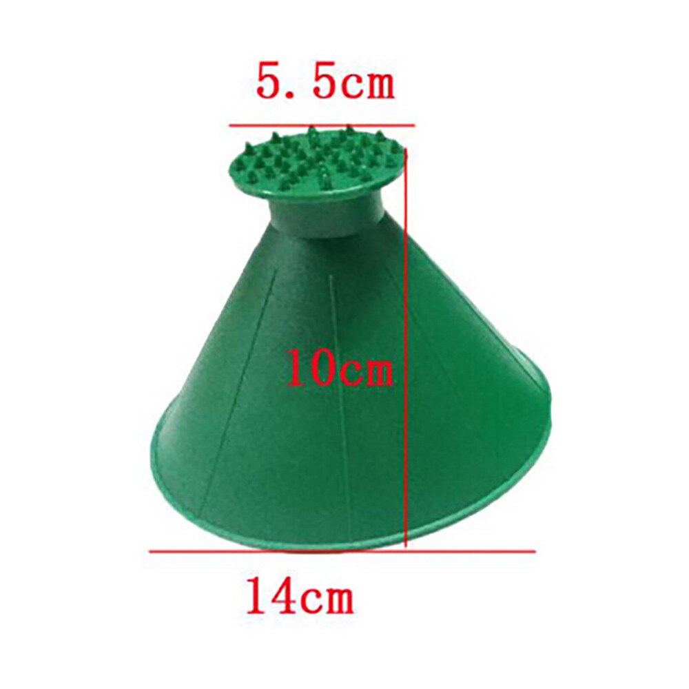 Auto Car Magic Window Windshield Car Ice Scraper Shaped Funnel Snow Remover Deicer Cone Deicing Outdoor Windows Cleaning Tool