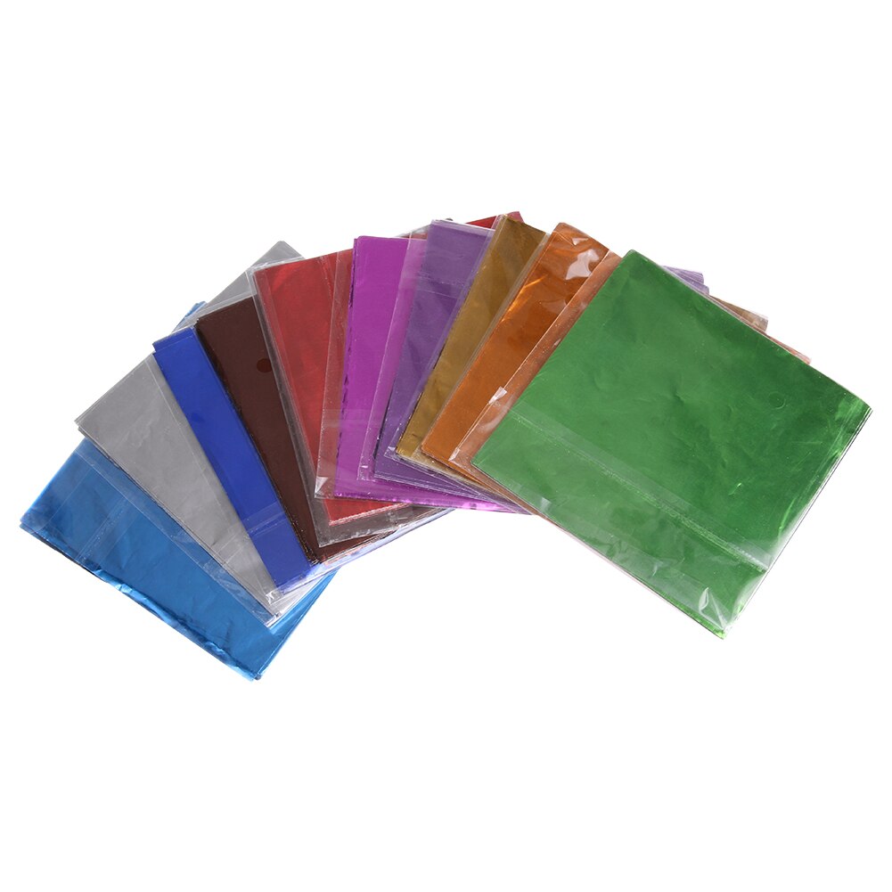 Square Foil Wrapper Package Paper Sweets Tinfoil Lolly Party Crepe Paper Sheets Candy Chocolate Sweets Confectionary
