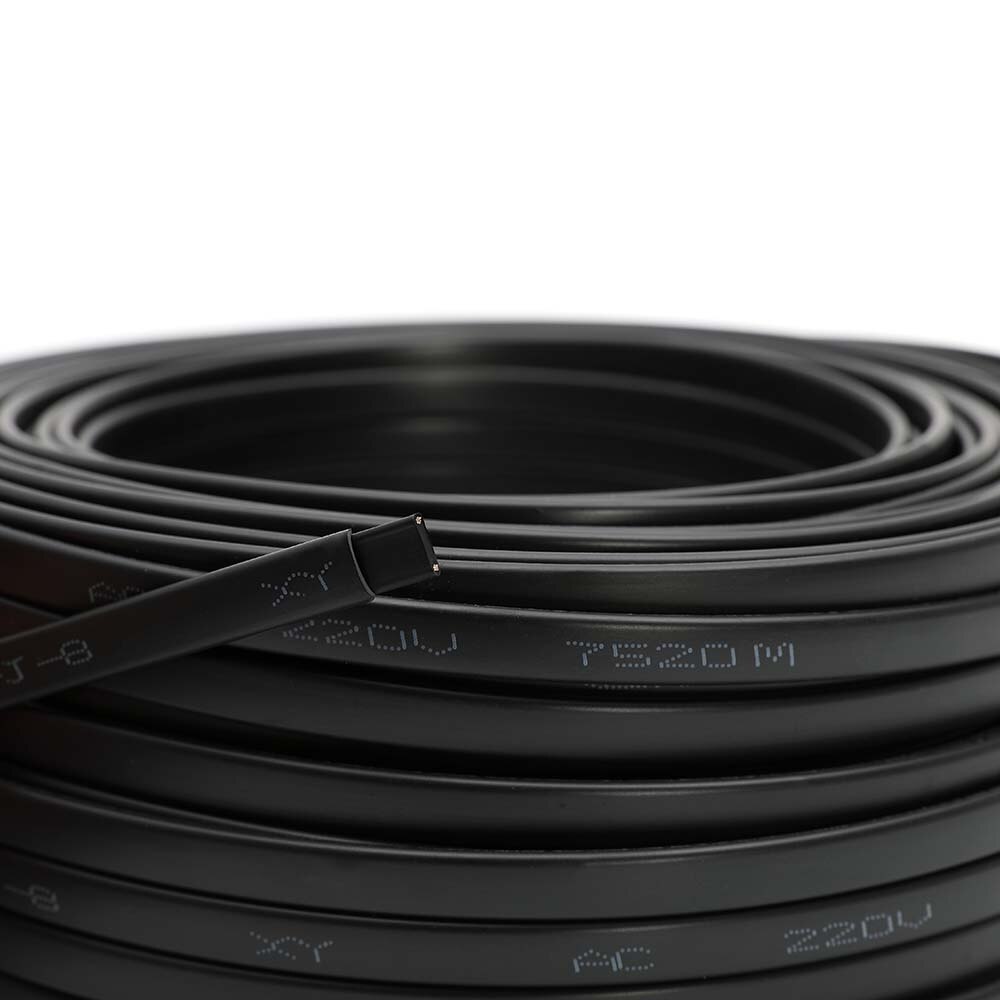30m 220V Self Regulating Heating Cable 8mm Drain Water Prevent Pipe Freeze Heat Trace System Defrost Snow Melting Wires