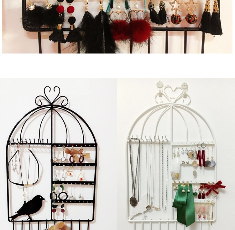 Suporte de joias em forma de pássaro, 20 ganchos de bijuterias, rack, colar, organizador de pulseira, suporte de exibição, bijoux/joyeros, organizador de joya